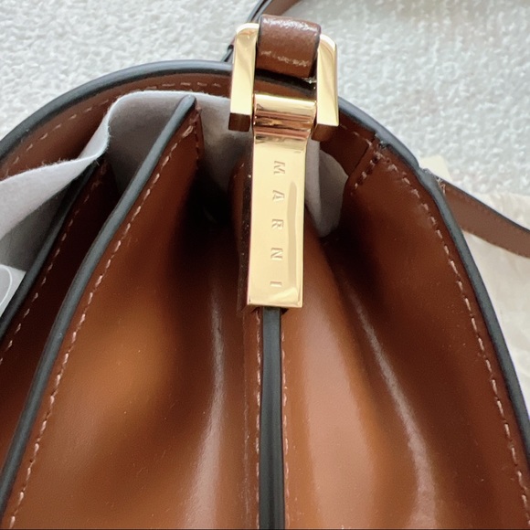 NWT Marni Trunk Mini Calfskin Woven Shoulder Bag - Picture 9 of 15